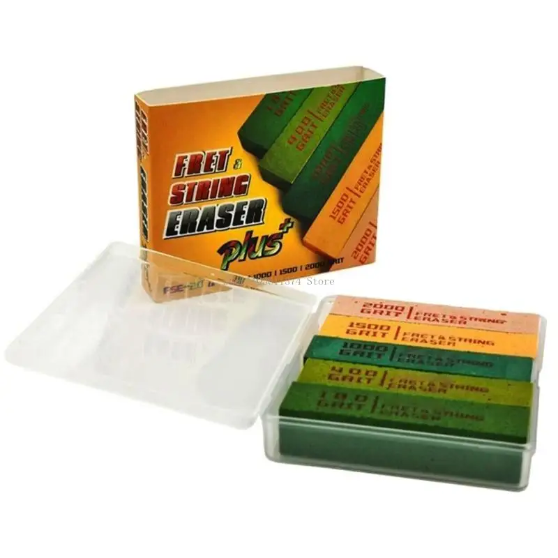 5 Grits Guitar Erasers Fret Polishing Eraser Abraisive Rubber Block Polishing Fret Cleaning Tool Wire,for Guitar, Bass, Ukulele
5 Grits Guitar Erasers Fret Polishing Eraser Abraisive Rubber Block Polishing Fret Cleaning Tool Wire,for Guitar, Bass, Ukulele
