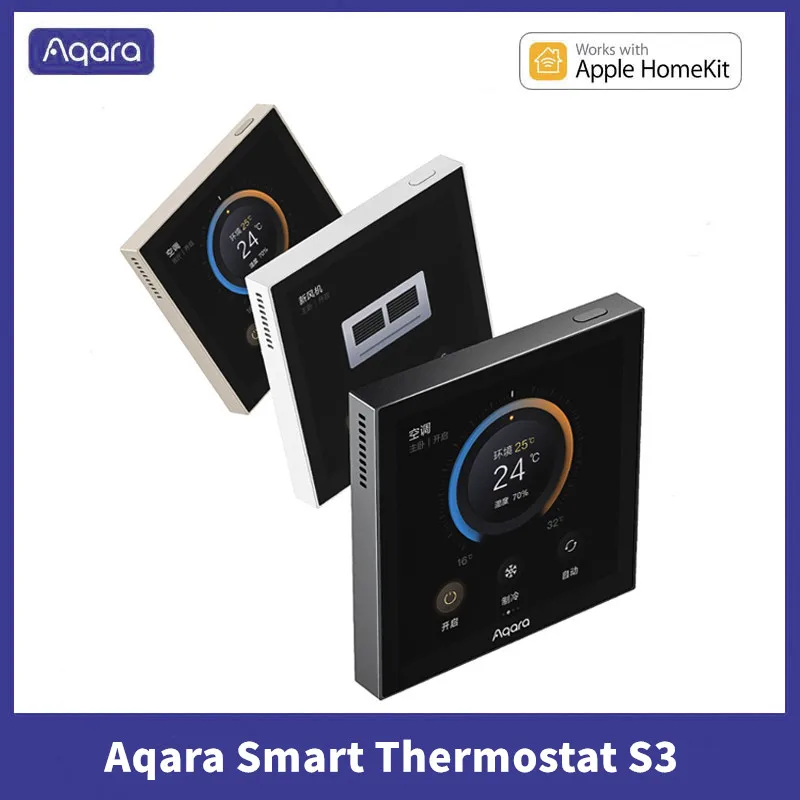 Умный термостат Aqara S3 с сенсорным экраном 3,95 дюйма и голосовым/дистанционным управлением
Умный термостат Aqara S3 с сенсорным экраном 3,95 дюйма и голосовым/дистанционным управлением