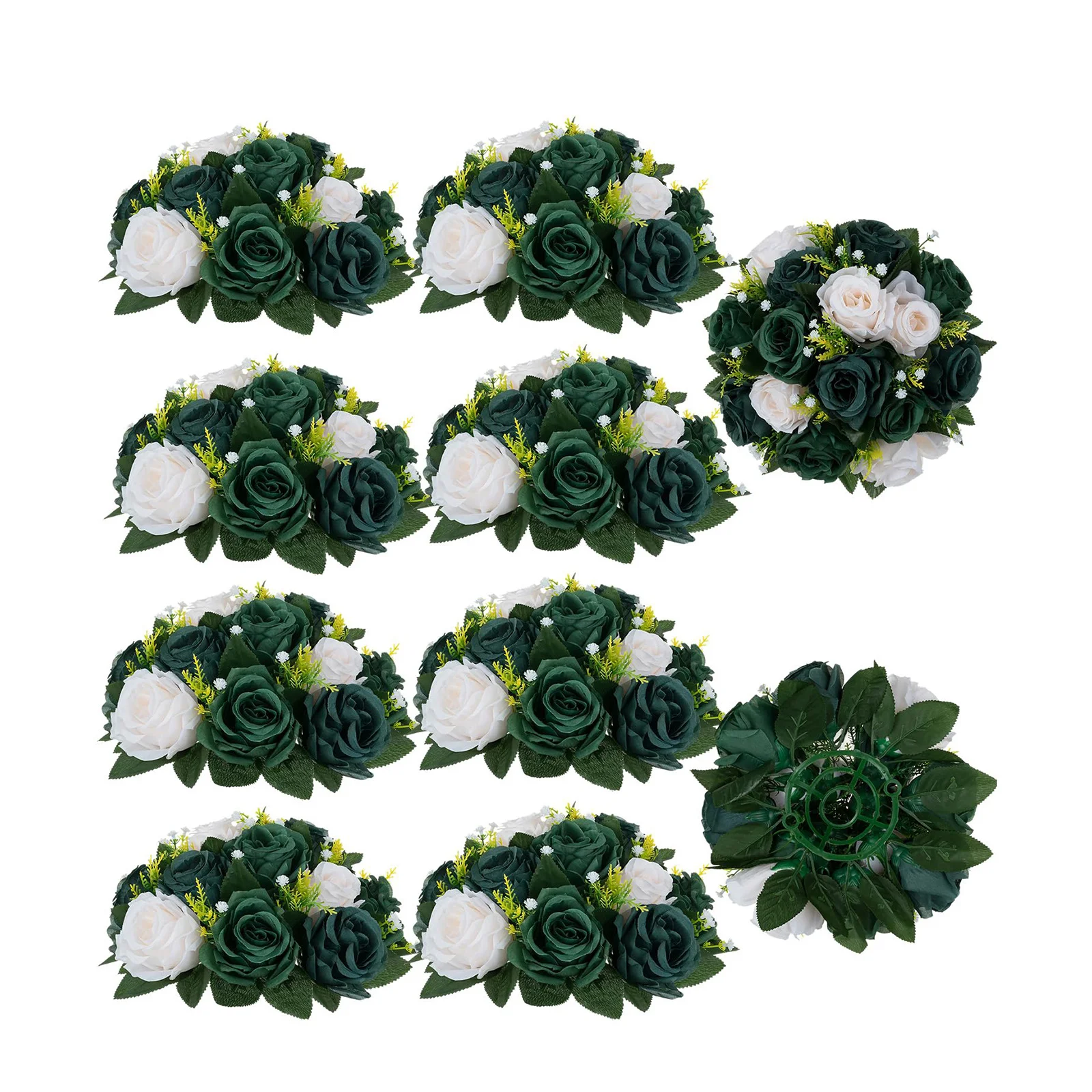 Decorative Flowers - Green, White, And Three Colors - 1 Set (Pack of 10)
Decorative Flowers - Green, White, And Three Colors - 1 Set (Pack of 10)