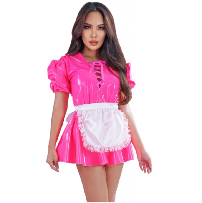 Hot selling sissy sweet and thick skinned PVC French maid uniform dress cosplay set customization
Hot selling sissy sweet and thick skinned PVC French maid uniform dress cosplay set customization