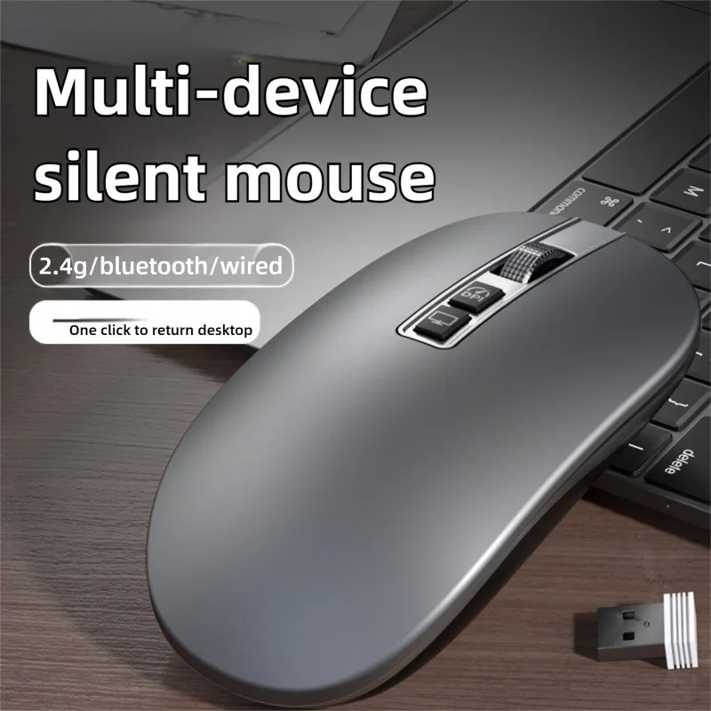 Tri-Mode Wireless Bluetooth Mouse Ultra Thin Long Battery Life Rechargeable Silent Button Lightweight Protable Ergonomic Office
Tri-Mode Wireless Bluetooth Mouse Ultra Thin Long Battery Life Rechargeable Silent Button Lightweight Protable Ergonomic Office