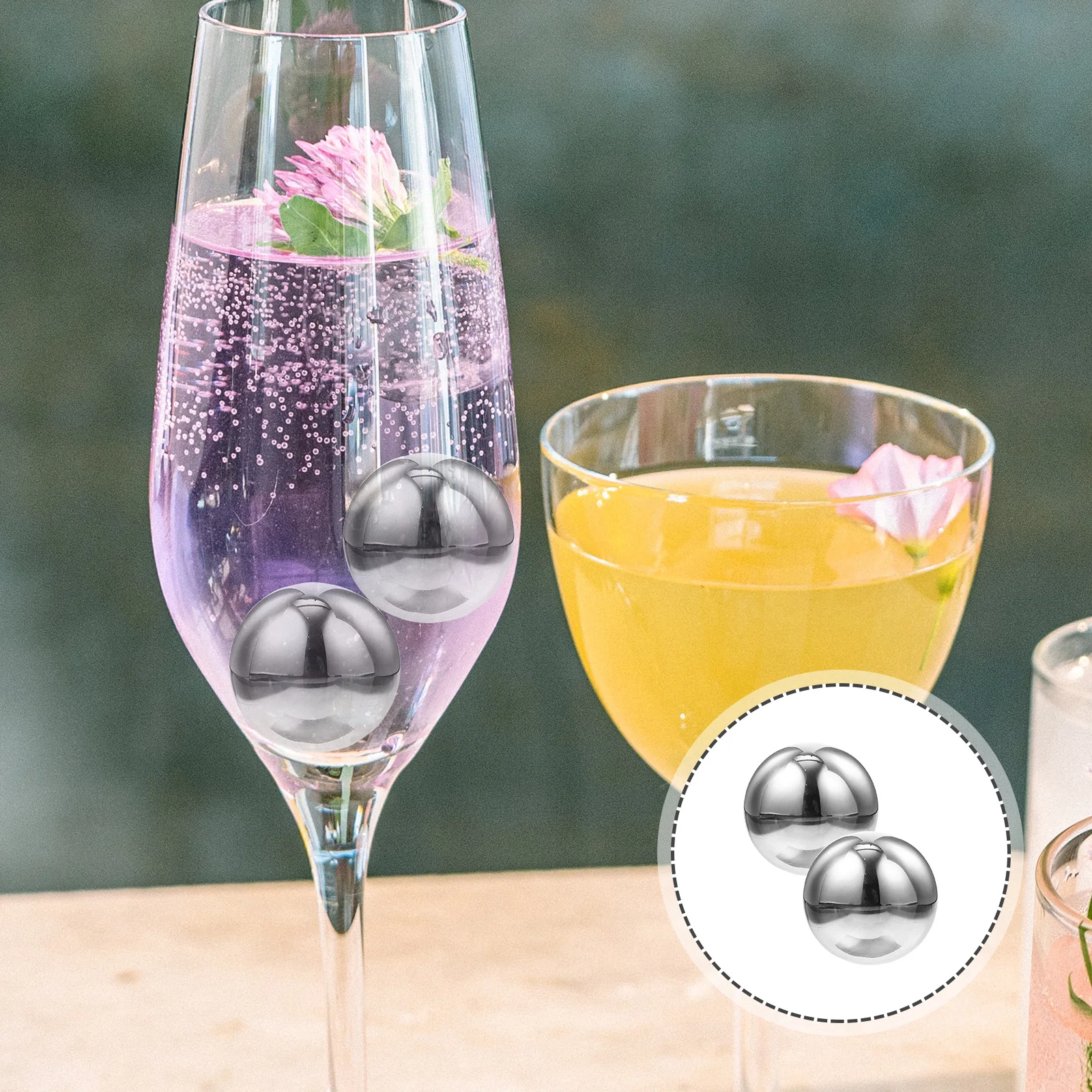 2Pcs Large Stainless Steel Stones Reusable Beverage Cooling Rocks Smooth Round Easy Clean Whiskey Home Bar Cafe Kitchen
2Pcs Large Stainless Steel Stones Reusable Beverage Cooling Rocks Smooth Round Easy Clean Whiskey Home Bar Cafe Kitchen