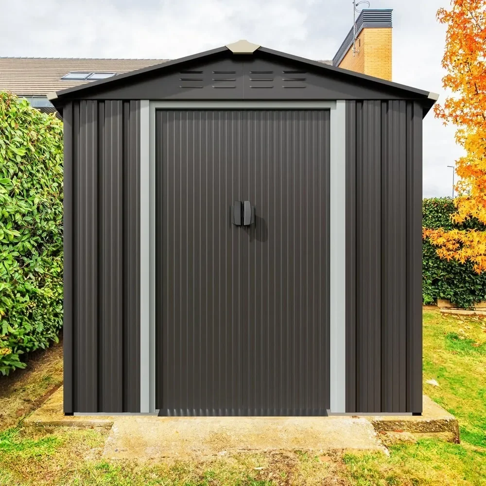 Outdoor Garden Storage Shed,Waterproof Metal Garden Sheds with Lockable Double Door,Weather Resistant Steel Tool S
Outdoor Garden Storage Shed,Waterproof Metal Garden Sheds with Lockable Double Door,Weather Resistant Steel Tool S
