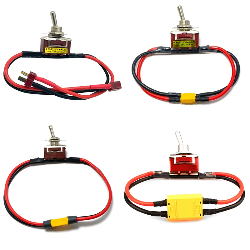 1pcs Large Current High Load Switch w XT60 XT90 T Plug Power On-off Toggle Switches for RC Airplane ESC Motor Connecting Adapter
1pcs Large Current High Load Switch w XT60 XT90 T Plug Power On-off Toggle Switches for RC Airplane ESC Motor Connecting Adapter