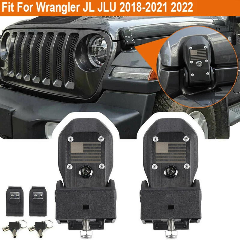 2Pcs/Set Auto Engine Hood Locking Catch Kit With Key Fit For Jeep Wrangler JL JLU 2018-2022 Car Replacement Accessories
2Pcs/Set Auto Engine Hood Locking Catch Kit With Key Fit For Jeep Wrangler JL JLU 2018-2022 Car Replacement Accessories