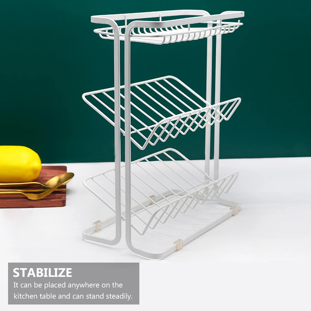 1pc Seasoning Rack Multi-functional Thickened Iron Spice Shelf Three Layer Kitchen Storage Rack for Bottles Jars Towels with
1pc Seasoning Rack Multi-functional Thickened Iron Spice Shelf Three Layer Kitchen Storage Rack for Bottles Jars Towels with