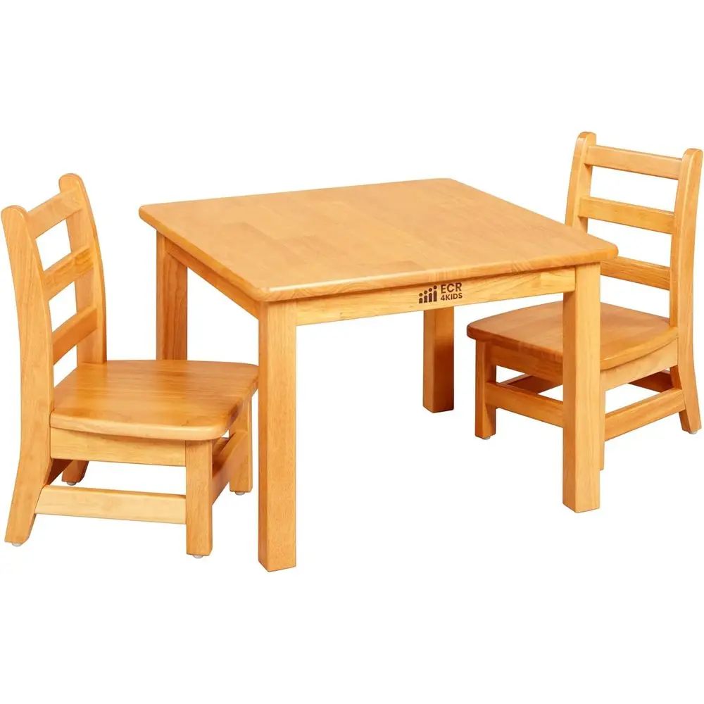 24 Square Kids Table with 16 Legs and 2 Chairs - 3-Piece Hardwood Set
24 Square Kids Table with 16 Legs and 2 Chairs - 3-Piece Hardwood Set