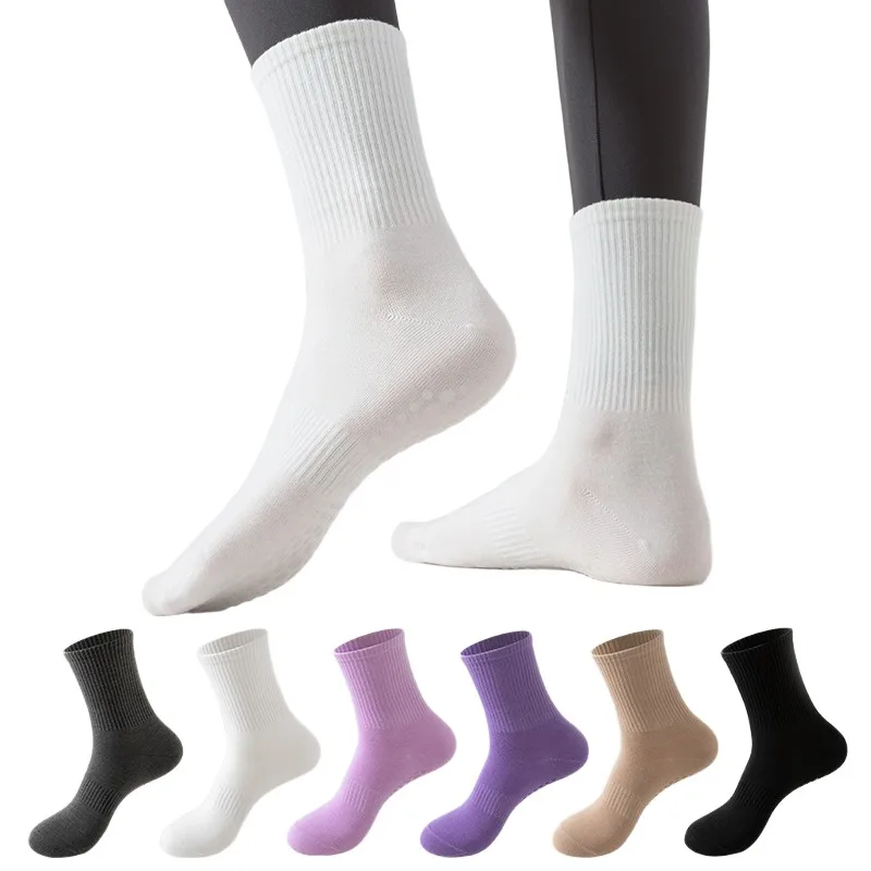 Professional fitness anti-slip silicone Pilates sports socks, pure color, versatile yoga socks, jump rope, aerobics, dance, mid-
Professional fitness anti-slip silicone Pilates sports socks, pure color, versatile yoga socks, jump rope, aerobics, dance, mid-