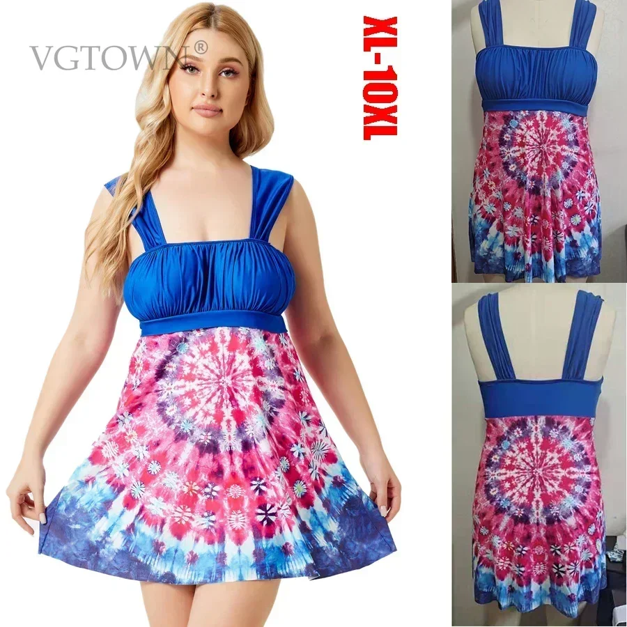 New Arrival Plus Size 8XL 10XL Swimsuit Women Print Bathing Suit Women Tankini Tummy Control Skirt Summer Wear
New Arrival Plus Size 8XL 10XL Swimsuit Women Print Bathing Suit Women Tankini Tummy Control Skirt Summer Wear