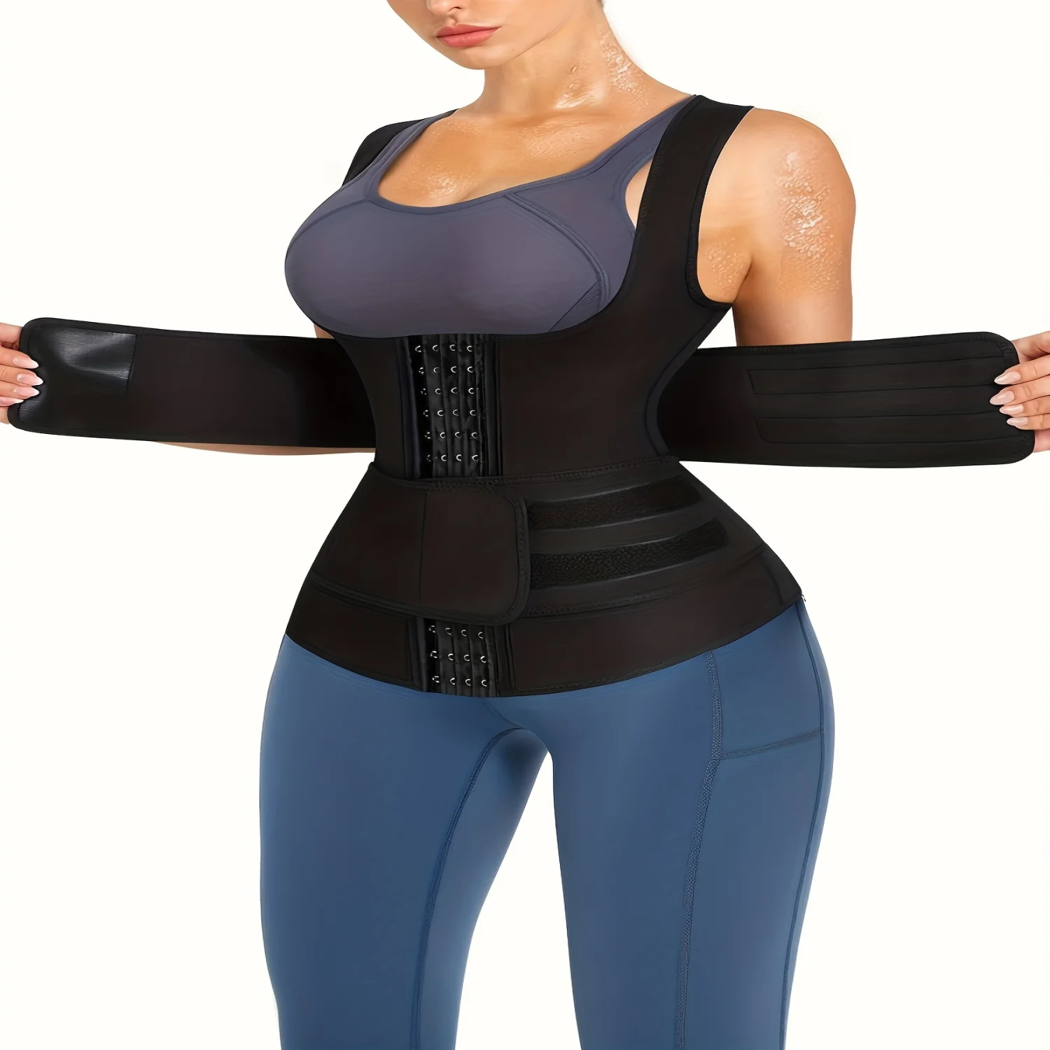 2-in-1 Sweat Sauna Sports Tank Tops for Women - Waist Training Weight Loss Workout Exercise Activewear
2-in-1 Sweat Sauna Sports Tank Tops for Women - Waist Training Weight Loss Workout Exercise Activewear