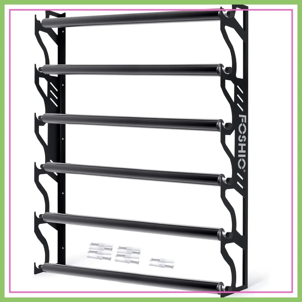 Metal Vinyl Roll Holder Wall Mount, 6-Roll Capacity, Adjustable Width, Hardware Included
Metal Vinyl Roll Holder Wall Mount, 6-Roll Capacity, Adjustable Width, Hardware Included