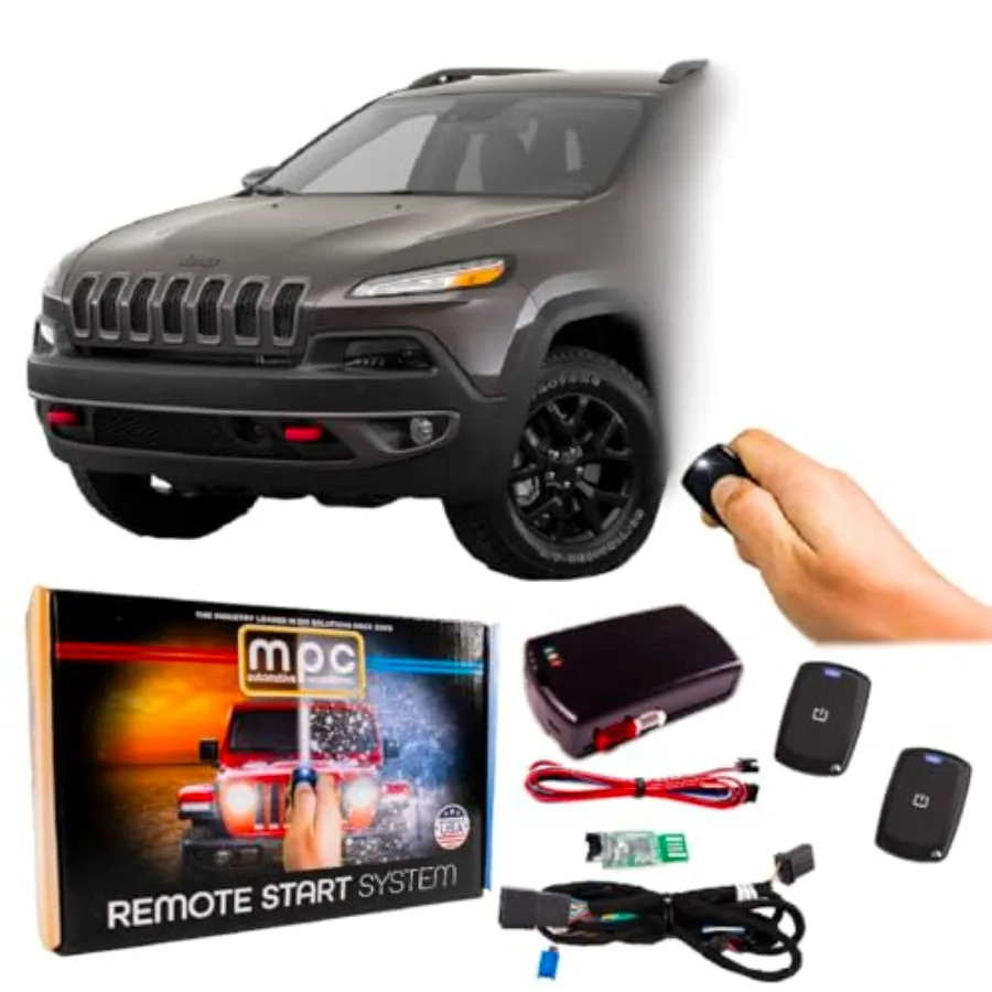 MPC Long Range Remote Start System for 20152018 Jeep Cherokee with TIP Key Plug and Play Installation Includes Two Extended Ran
MPC Long Range Remote Start System for 20152018 Jeep Cherokee with TIP Key Plug and Play Installation Includes Two Extended Ran