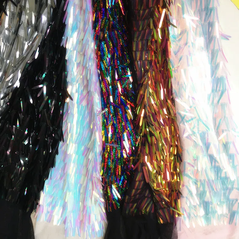 Large Long Sequin Embroidery Tassel Fabric Designer DIY Party Women Dress Sequins Fabric for Sewing by Yard 90x125cm
Large Long Sequin Embroidery Tassel Fabric Designer DIY Party Women Dress Sequins Fabric for Sewing by Yard 90x125cm