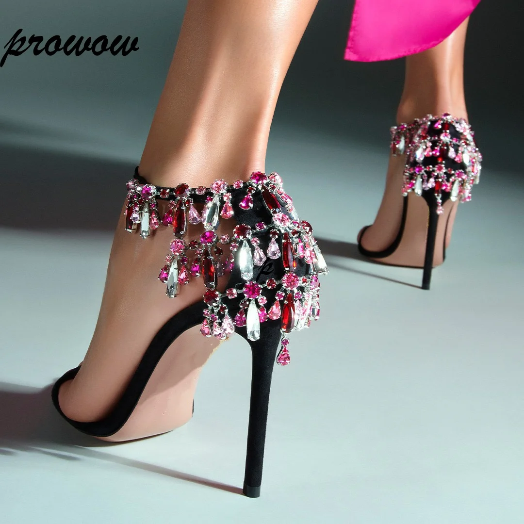 Prowow New Leather Beige Balck Crystal Fringe Summer Sandals Open Toe Silver Thin High Heels Shoes Women Zapatos Mujer
Prowow New Leather Beige Balck Crystal Fringe Summer Sandals Open Toe Silver Thin High Heels Shoes Women Zapatos Mujer