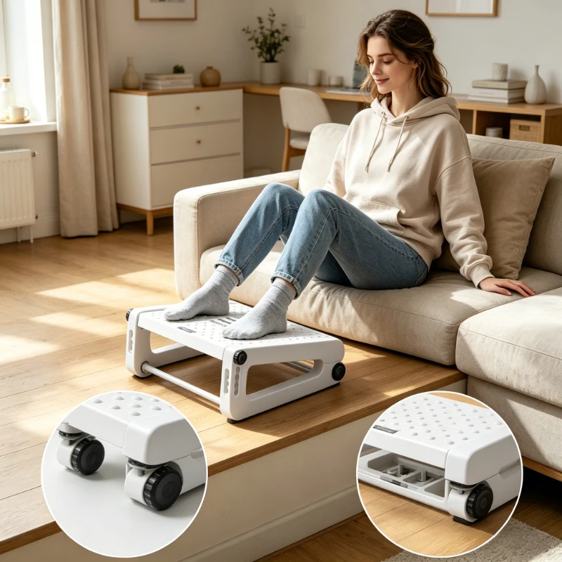 White Triangle Adjustable Foot Rest Ergonomic Under Desk Foot Stool Non-slip Support Perfect Holiday Gift for Mother Father Home
White Triangle Adjustable Foot Rest Ergonomic Under Desk Foot Stool Non-slip Support Perfect Holiday Gift for Mother Father Home