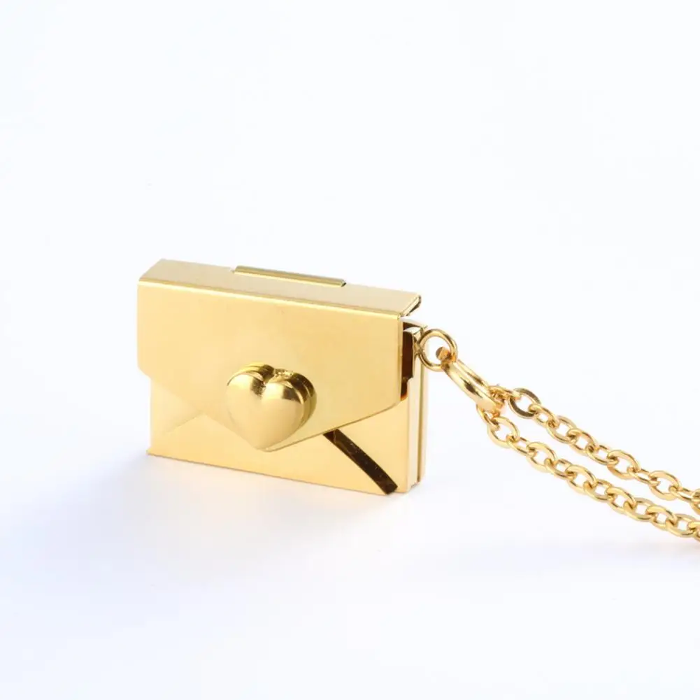Personalized Letter Envelope Necklace Stainless Steel Locket Jewelry Secret Love Note Pendant Engraved Note for Women
Personalized Letter Envelope Necklace Stainless Steel Locket Jewelry Secret Love Note Pendant Engraved Note for Women