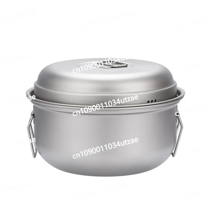 Pure Titanium Soup Pot Camping Titanium Pot Set Steamer Lightweight Portable Camping Household Titanium Tableware 2.8L
Pure Titanium Soup Pot Camping Titanium Pot Set Steamer Lightweight Portable Camping Household Titanium Tableware 2.8L