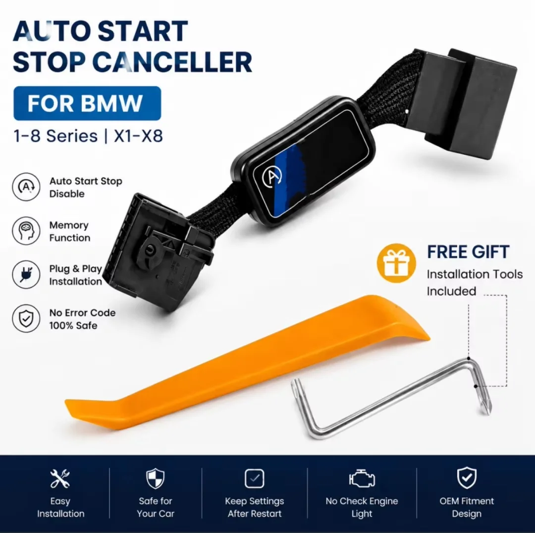 Start Stop Canceller for BMW 1–8 SeriesPlug & Play Auto Stop Start Memory Module No Error Code Eliminator
Start Stop Canceller for BMW 1–8 SeriesPlug & Play Auto Stop Start Memory Module No Error Code Eliminator