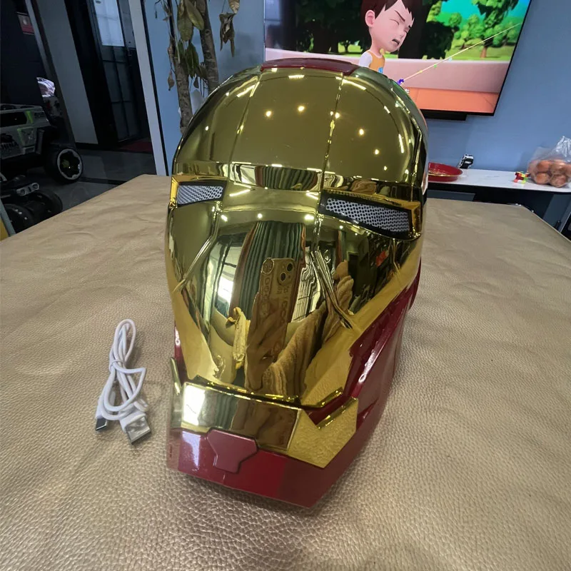 Iron Man Mk5 Helmet Jarvis 1 1 Scale Voice Control Led Glowing Open Close Collectible Triple Function For Adult Collection
Iron Man Mk5 Helmet Jarvis 1 1 Scale Voice Control Led Glowing Open Close Collectible Triple Function For Adult Collection