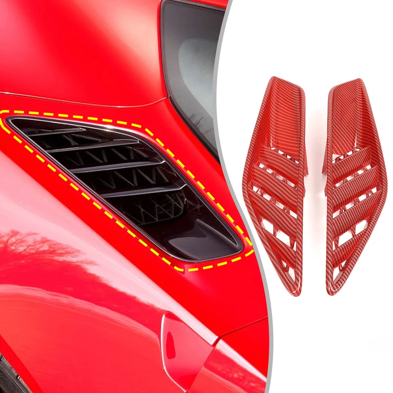 2Pcs ABS Carbon Fiber For 2014-2019 Chevrolet Corvette C7 Car Styling Rear Fender Vent Cover Sticker Car Exterior Accessories
2Pcs ABS Carbon Fiber For 2014-2019 Chevrolet Corvette C7 Car Styling Rear Fender Vent Cover Sticker Car Exterior Accessories
