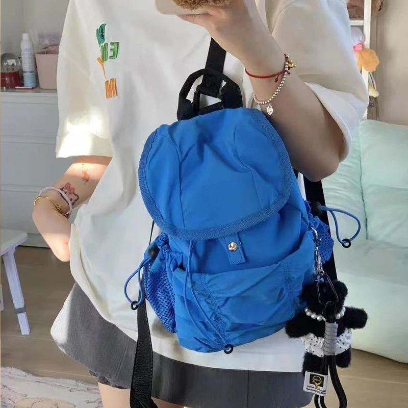 Casual Backpack Women Large Capacity Fashion Junior High School Student Pleat Schoolbag Cloth Bag Korean Travel Backpack
Casual Backpack Women Large Capacity Fashion Junior High School Student Pleat Schoolbag Cloth Bag Korean Travel Backpack