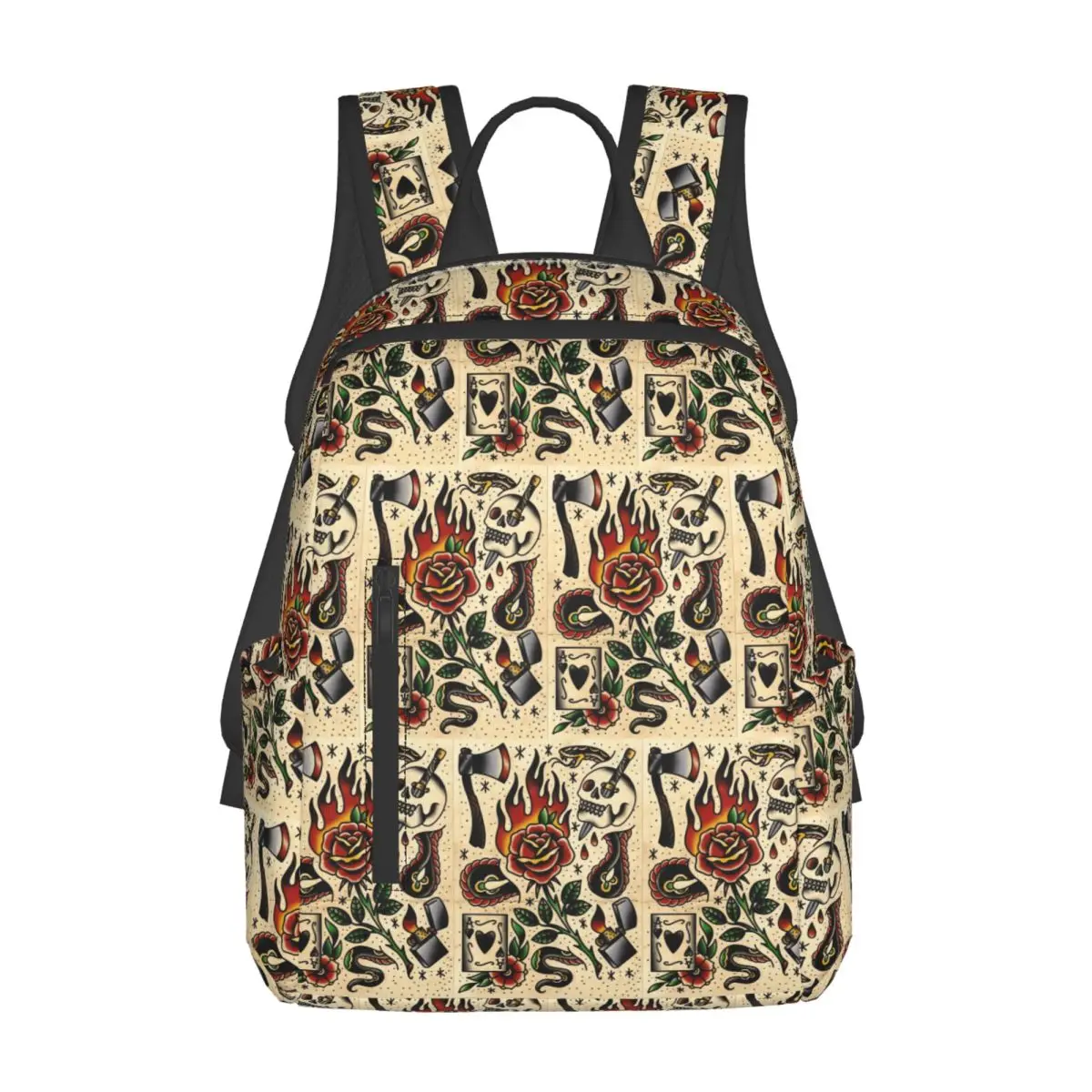 American Traditional Flash Pattern Tattoo Backpack Daypack Children BookBag School Bag Shoulder Bags for Men Women
American Traditional Flash Pattern Tattoo Backpack Daypack Children BookBag School Bag Shoulder Bags for Men Women