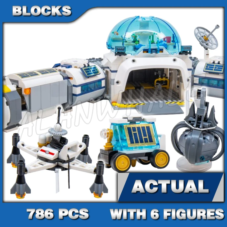 786pcs City Outer Space Lunar Research Base Skycrane Lander Moon Buggy Astronaut 68007 Building Block Toys Compatible With Model
786pcs City Outer Space Lunar Research Base Skycrane Lander Moon Buggy Astronaut 68007 Building Block Toys Compatible With Model