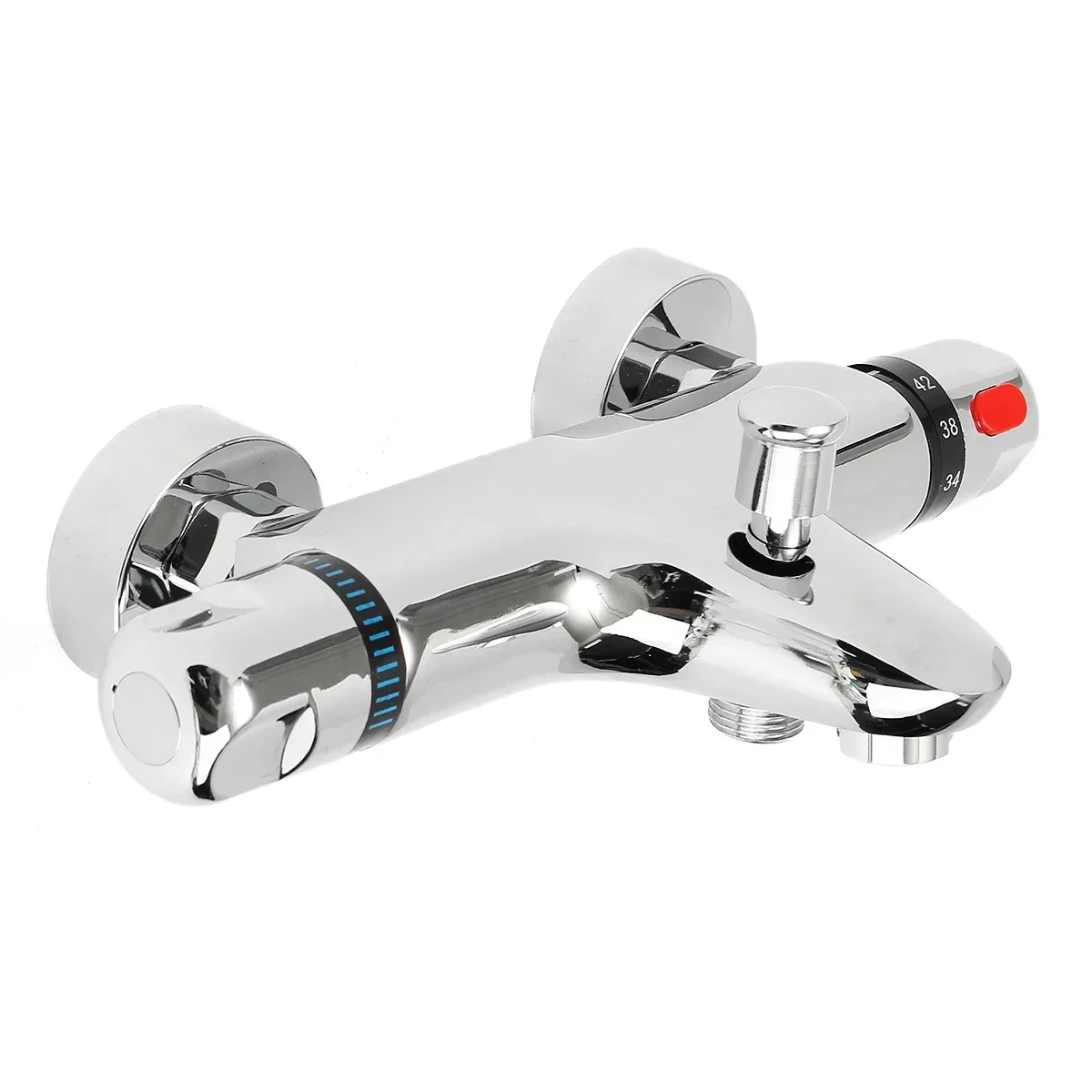 Two Handle Mixer Faucet Tap Bathroom Thermostatic Mix Bath Shower Faucets Water Control Valve Wall Mounted Ceramic 
Two Handle Mixer Faucet Tap Bathroom Thermostatic Mix Bath Shower Faucets Water Control Valve Wall Mounted Ceramic