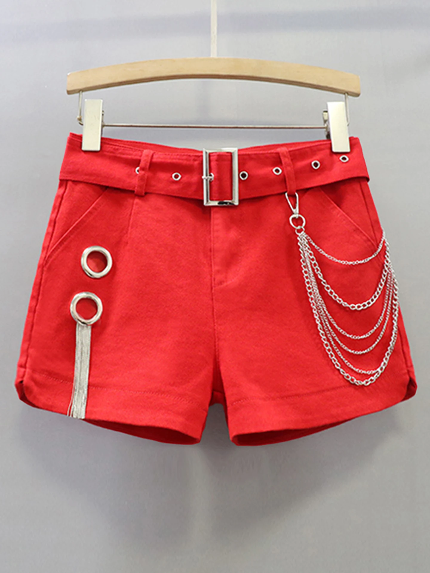 Fashionable Metal Hollow out Elastic Women's Shorts Spring Summer New Style Korean Version Slimming Sexy Outdoor Hot Pants
Fashionable Metal Hollow out Elastic Women's Shorts Spring Summer New Style Korean Version Slimming Sexy Outdoor Hot Pants
