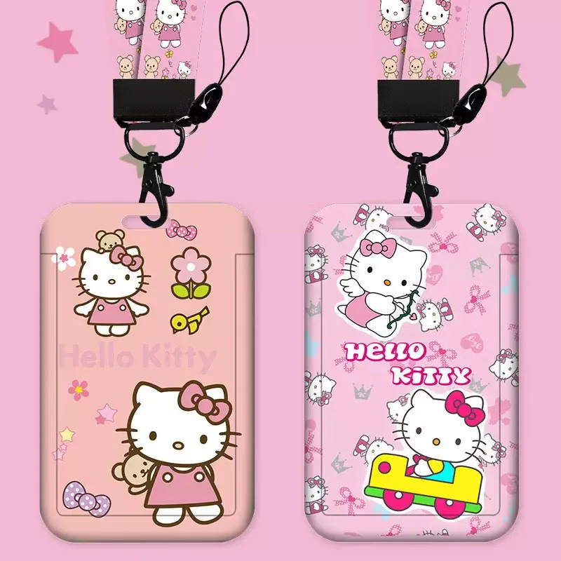 Модный брелок-держатель для карт Sanrio в стиле аниме, милый мультяшный дизайн Hello Kitty, для студентов, с ремешком на шею, набор для карт, детский подарок
Модный брелок-держатель для карт Sanrio в стиле аниме, милый мультяшный дизайн Hello Kitty, для студентов, с ремешком на шею, набор для карт, детский подарок