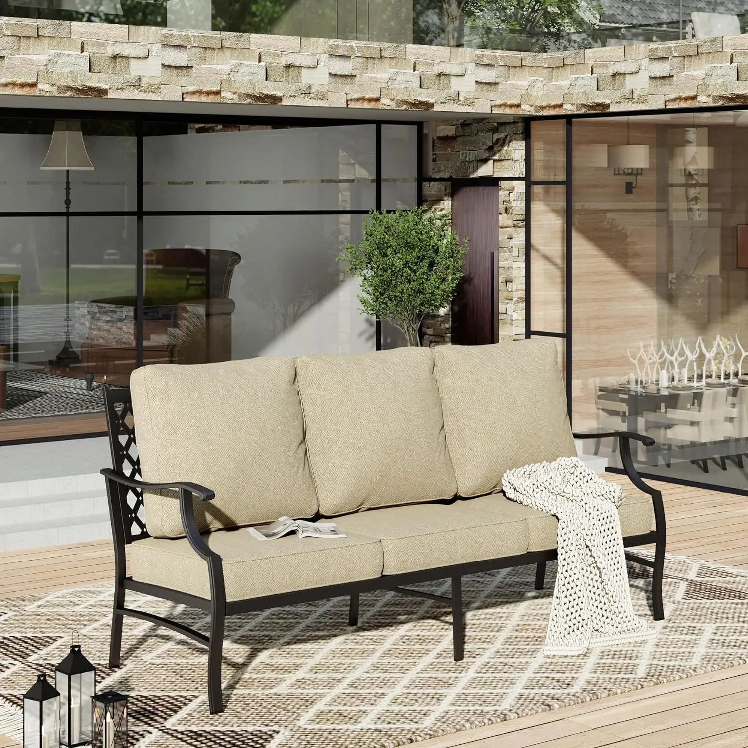 Садовая мебель: диван, всепогодный уличный диван на 3 места, уличный диван для патио с глубоким сиденьем и подушками из олефина, на заказ
Садовая мебель: диван, всепогодный уличный диван на 3 места, уличный диван для патио с глубоким сиденьем и подушками из олефина, на заказ