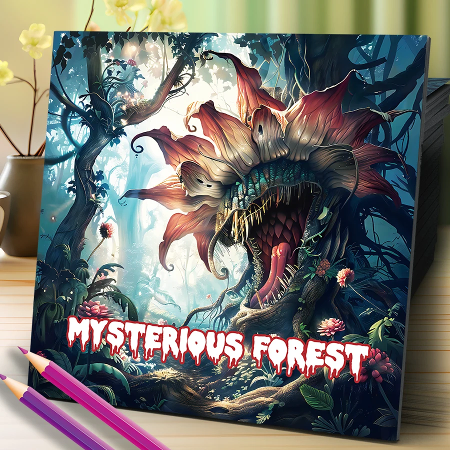 Книжка-раскраска MYSTERLOUS FOREST, 20-страничная книга с картинками для взрослых, снимает стресс, убивает время, граффити, живопись, рисунок для подарка
Книжка-раскраска MYSTERLOUS FOREST, 20-страничная книга с картинками для взрослых, снимает стресс, убивает время, граффити, живопись, рисунок для подарка