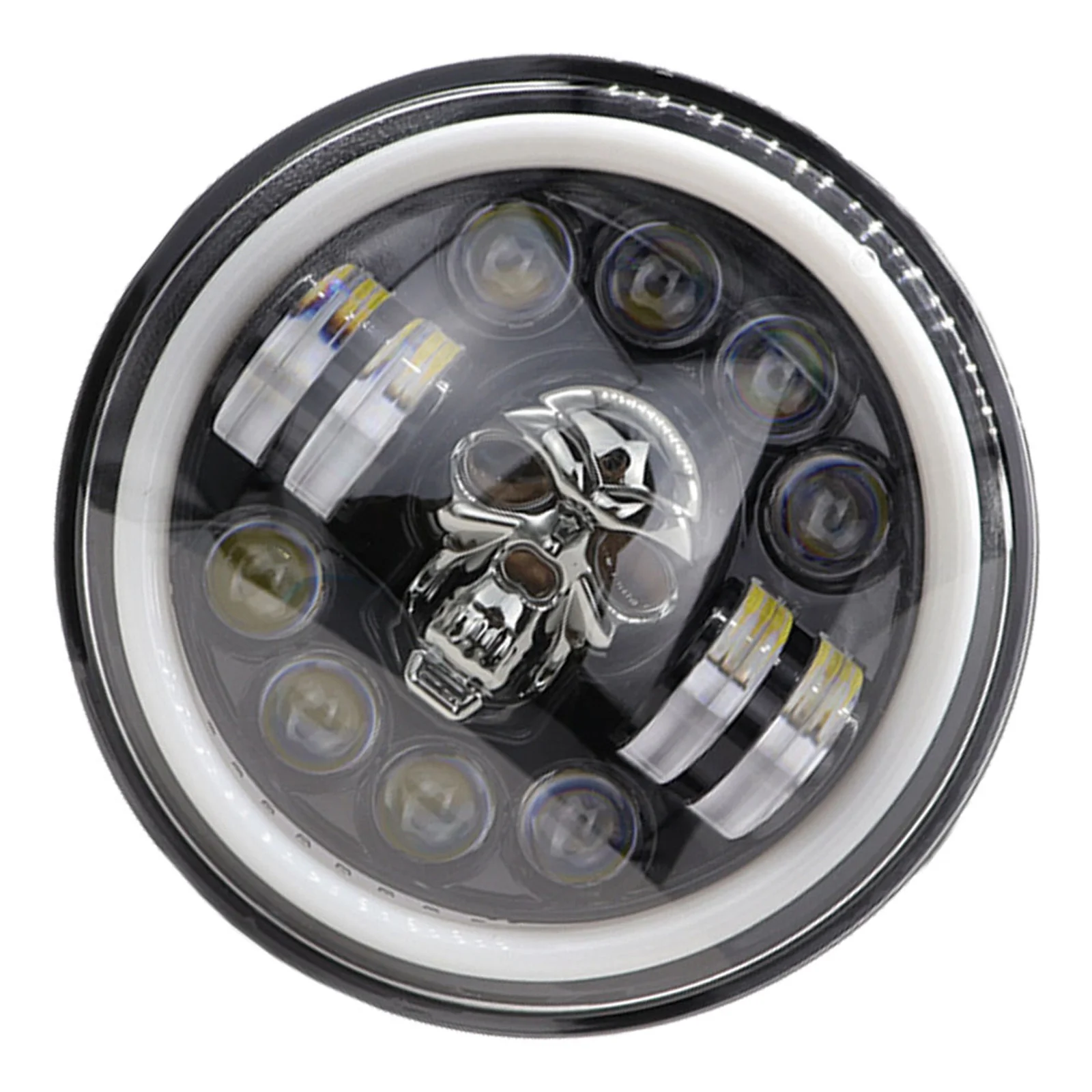 60W Motorcycle Skull Headlight LED Off-Road Modified Light Strong Aluminum ABS Build All-Weather Reliable Performance Bright
60W Motorcycle Skull Headlight LED Off-Road Modified Light Strong Aluminum ABS Build All-Weather Reliable Performance Bright