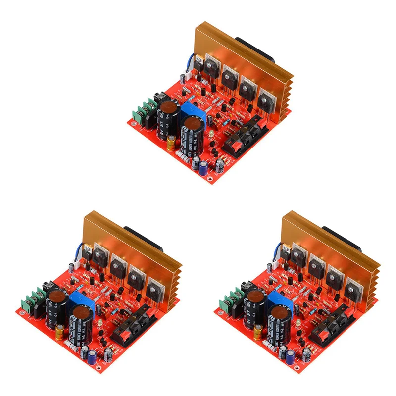 CABE-3X Power Amplifier Audio Board 180W+180W 2.0 Channel FET Speaker Amplifier Sound Preamplifier Dual AC18V-26V With Fan
CABE-3X Power Amplifier Audio Board 180W+180W 2.0 Channel FET Speaker Amplifier Sound Preamplifier Dual AC18V-26V With Fan