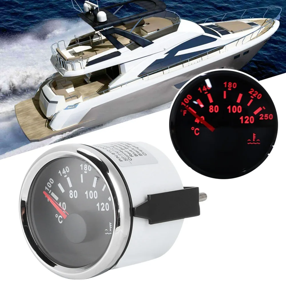 Electric Gauge 52mm/2in Water Temperature Gauge 40-120 ℃ Water Temp Gauge Temperature Meter RV Use
Electric Gauge 52mm/2in Water Temperature Gauge 40-120 ℃ Water Temp Gauge Temperature Meter RV Use