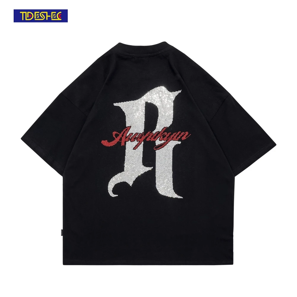 Men's Streetwear 2022 Spring Summer T-shirt Cotton Oversized Fashion Letter Diamond Jewelry T-shirt Men Couple Cotton Tee Top
Men's Streetwear 2022 Spring Summer T-shirt Cotton Oversized Fashion Letter Diamond Jewelry T-shirt Men Couple Cotton Tee Top