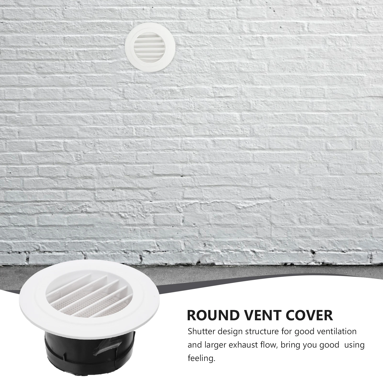 Air Conditioner Vent Cover Round Design with Shutter for Good Ventilation Flow Bathroom Kitchen Fan Extractor Soffit Air Exhaust
Air Conditioner Vent Cover Round Design with Shutter for Good Ventilation Flow Bathroom Kitchen Fan Extractor Soffit Air Exhaust