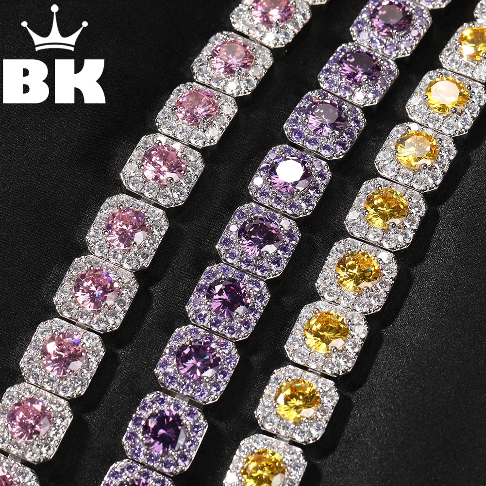 Женский цветочный Браслет BLING KING, розовый и фиолетовый браслет с квадратными вставками из фианита, 12 мм
Женский цветочный Браслет BLING KING, розовый и фиолетовый браслет с квадратными вставками из фианита, 12 мм