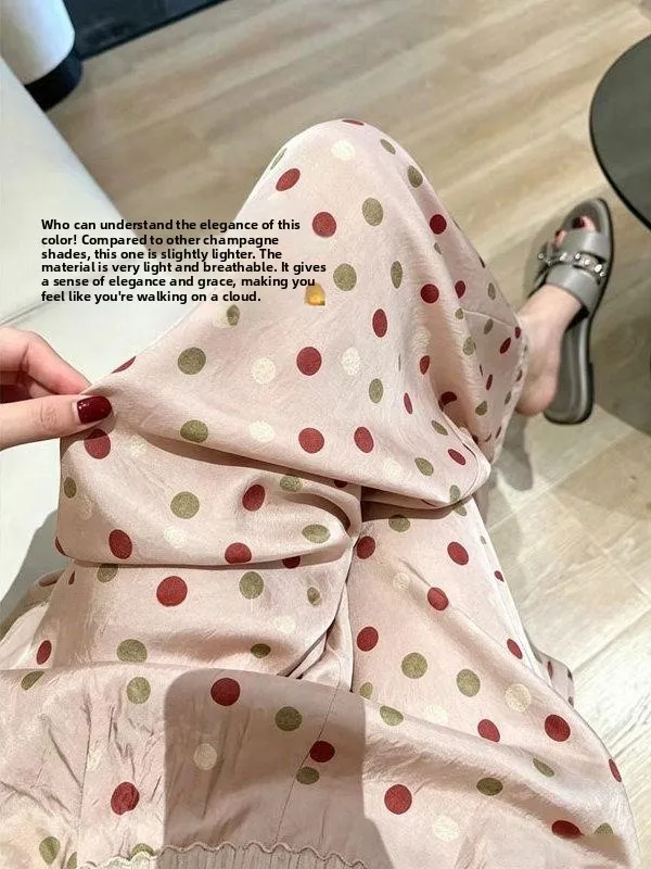 plus Size Casual Pants for Women Summer Lazy Style Wide Leg Long Pants Polka Dot Pink Comfortable Loose Fit Trousers
plus Size Casual Pants for Women Summer Lazy Style Wide Leg Long Pants Polka Dot Pink Comfortable Loose Fit Trousers