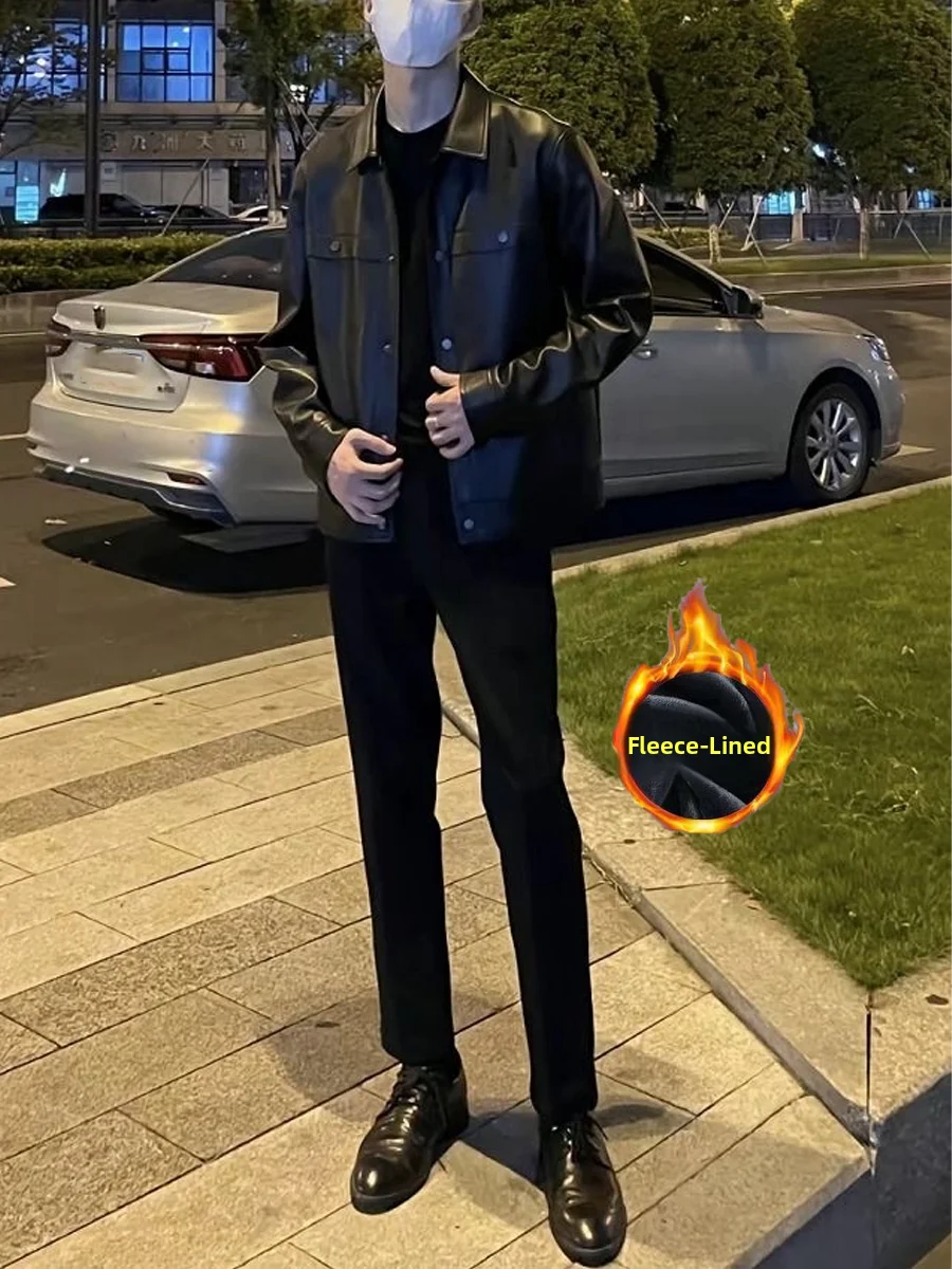 Men's Casual Fce Lined Suit Pants Loose Straight Leg Light Maturi Sle Versatile Korean Version Long Pants Autumn Winter
Men's Casual Fce Lined Suit Pants Loose Straight Leg Light Maturi Sle Versatile Korean Version Long Pants Autumn Winter