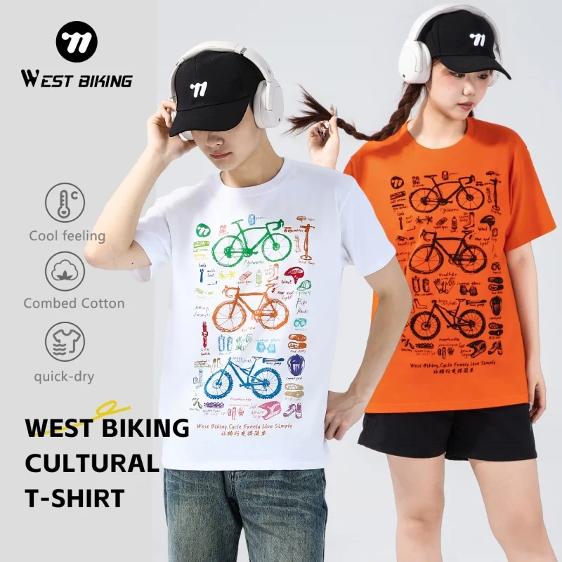 WEST BIKING Brand T-shirt Summer Cycling Racing Tops Short Sleeve Sport Jersey Fashionable and Casual
WEST BIKING Brand T-shirt Summer Cycling Racing Tops Short Sleeve Sport Jersey Fashionable and Casual