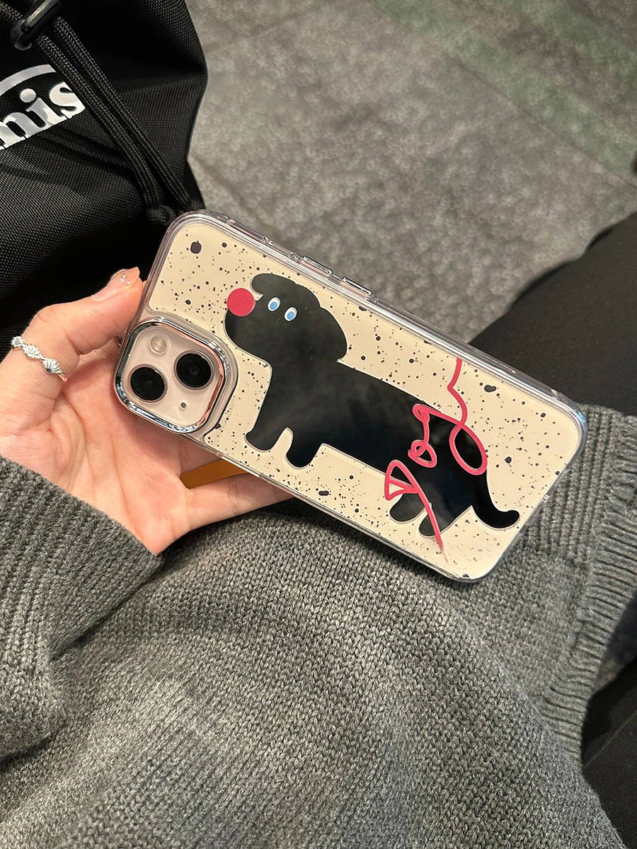 Mirror Shaped Cute Dog For Original Square Luxury Phone Case with Diamond for IPhone 14 13 11 12 Pro Max Shockproof Back Cover
Mirror Shaped Cute Dog For Original Square Luxury Phone Case with Diamond for IPhone 14 13 11 12 Pro Max Shockproof Back Cover