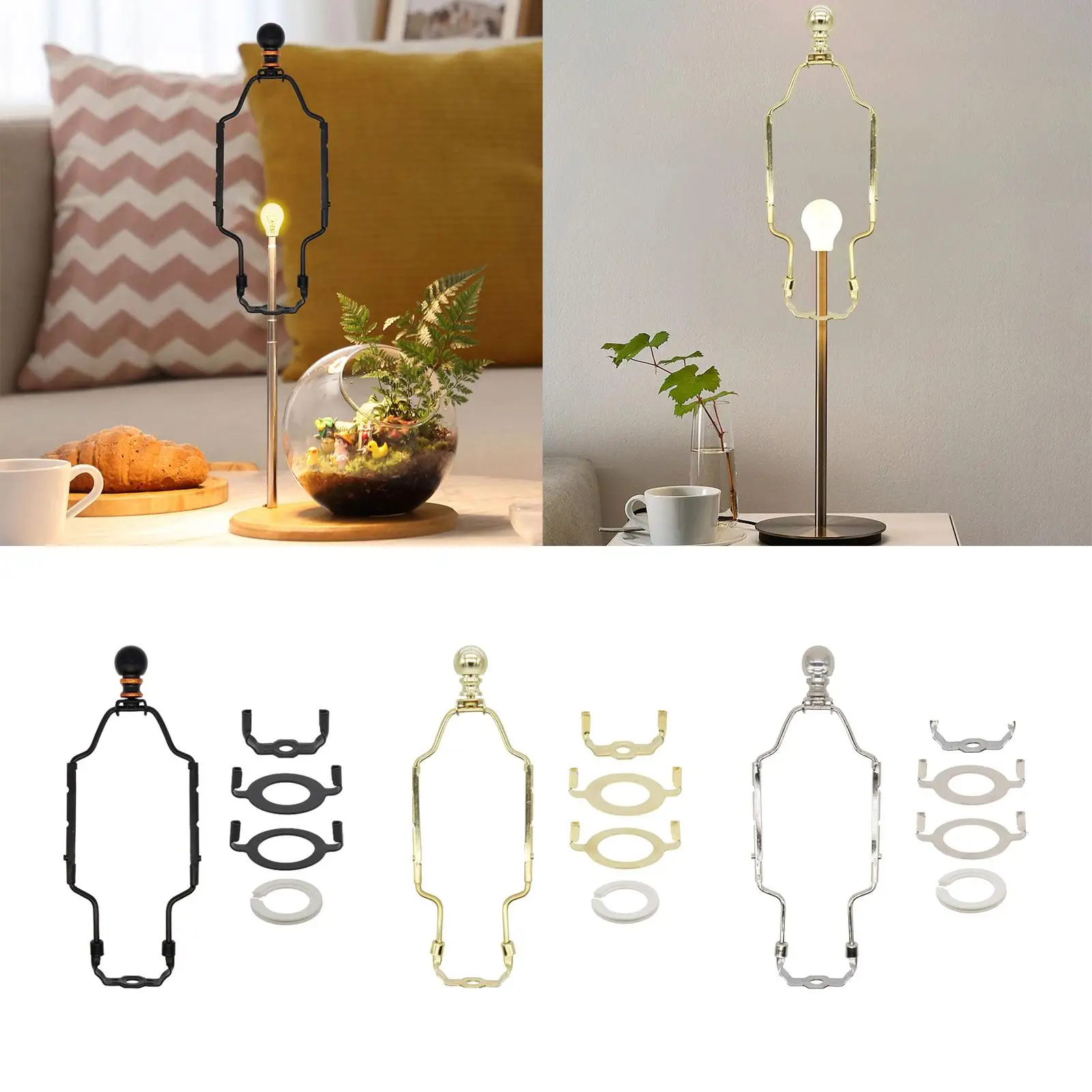 Lamp Harp Set ,Elevating Stand DIY Lamp Harp Lighting Accessories Holder Lamp Repair Kits,
Lamp Harp Set ,Elevating Stand DIY Lamp Harp Lighting Accessories Holder Lamp Repair Kits,