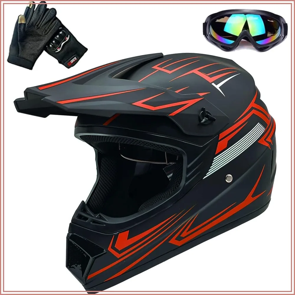 Dirt Bike Helmet ATV Off-Road Vehicle Helmets with Glove DOT
Dirt Bike Helmet ATV Off-Road Vehicle Helmets with Glove DOT