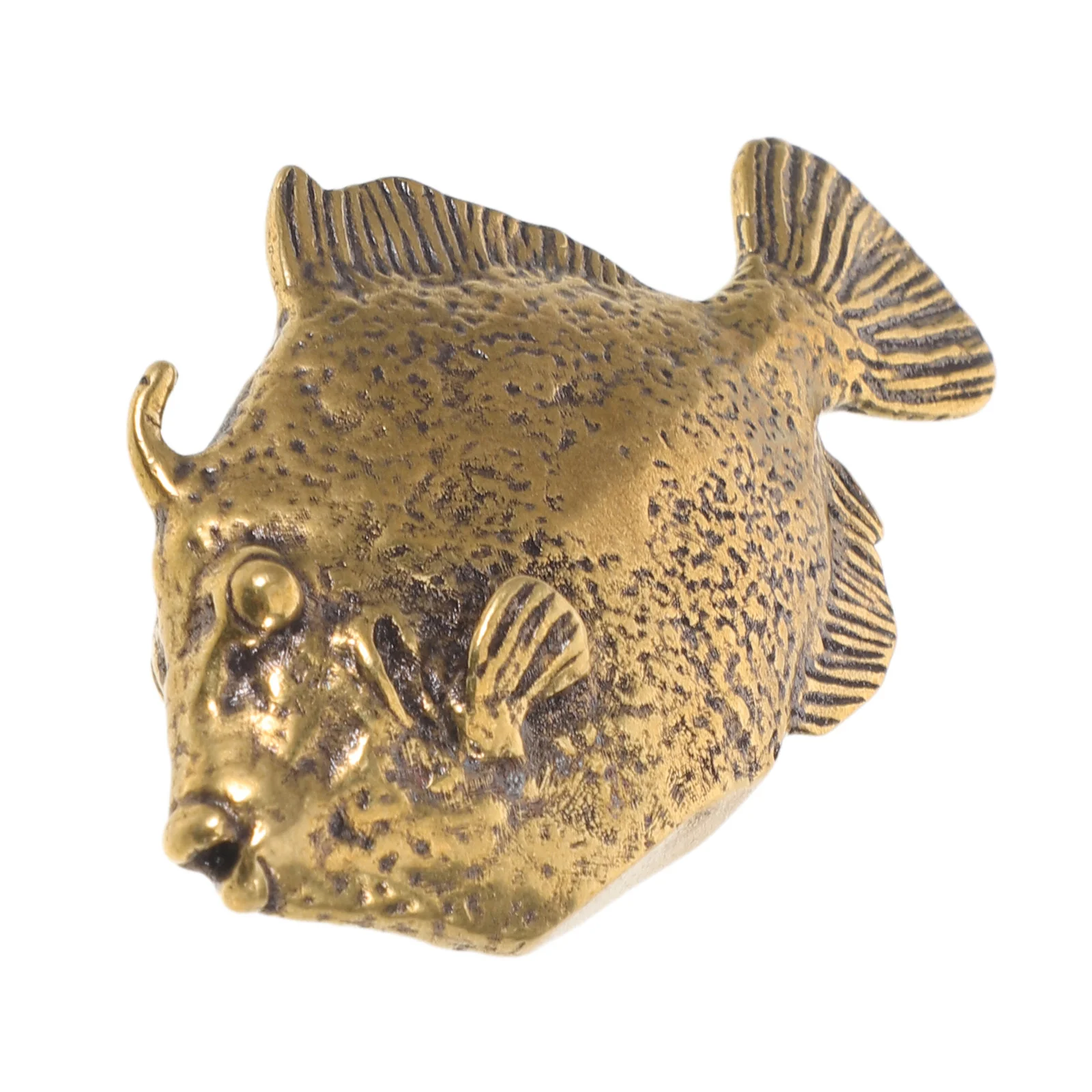 Retro Fish Statue 2.79x1.65x0.67in Brass Animal Desktop Decoration Marine Ornaments Wall Art Collectibles Brass Fish Figurines
Retro Fish Statue 2.79x1.65x0.67in Brass Animal Desktop Decoration Marine Ornaments Wall Art Collectibles Brass Fish Figurines
