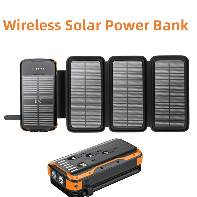 43800mAh Wireless Solar Power Bank PD20W Fast Charging for iPhone 16 15 Samsung Xiaomi Powerbank with LED light and Solar Panel
43800mAh Wireless Solar Power Bank PD20W Fast Charging for iPhone 16 15 Samsung Xiaomi Powerbank with LED light and Solar Panel
