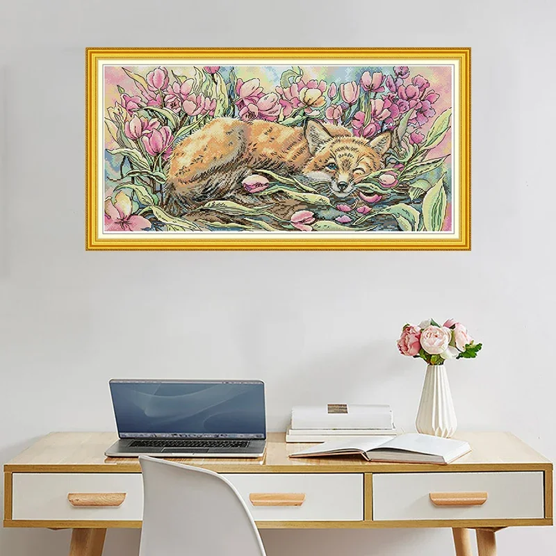 The Fox in the Flowers Diy Embroidery Cross Stitch 11ct Kits Craft Needlework Set Cotton Thread Printed Canvas Home Decoration
The Fox in the Flowers Diy Embroidery Cross Stitch 11ct Kits Craft Needlework Set Cotton Thread Printed Canvas Home Decoration