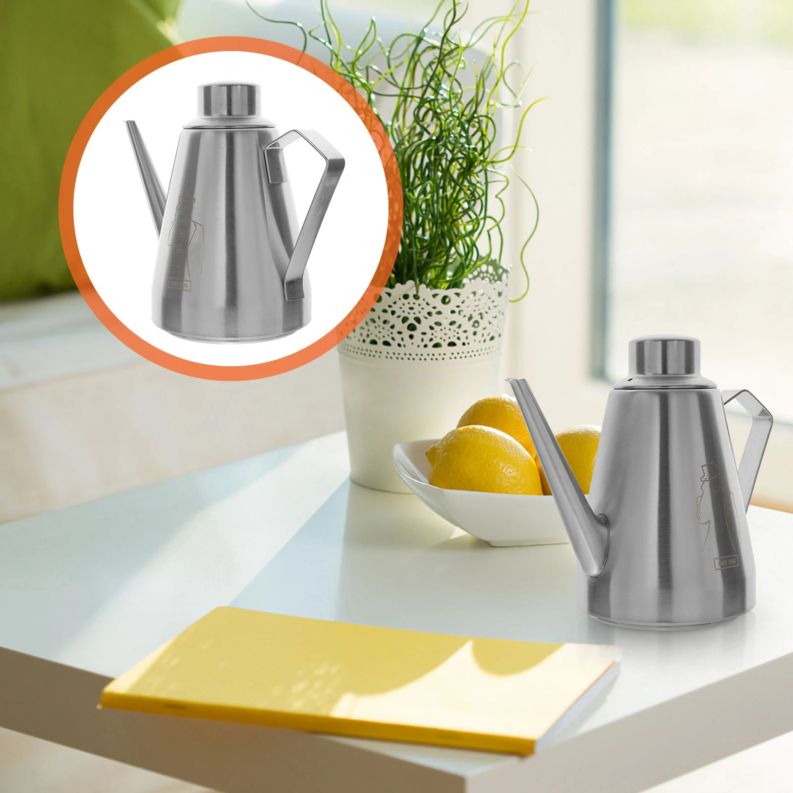 Stainless Steel Oil Dispenser Bottle for Kitchen Sauce Vinegar Olive Pouring Pitcher Soy Container Metal Japanese Style
Stainless Steel Oil Dispenser Bottle for Kitchen Sauce Vinegar Olive Pouring Pitcher Soy Container Metal Japanese Style