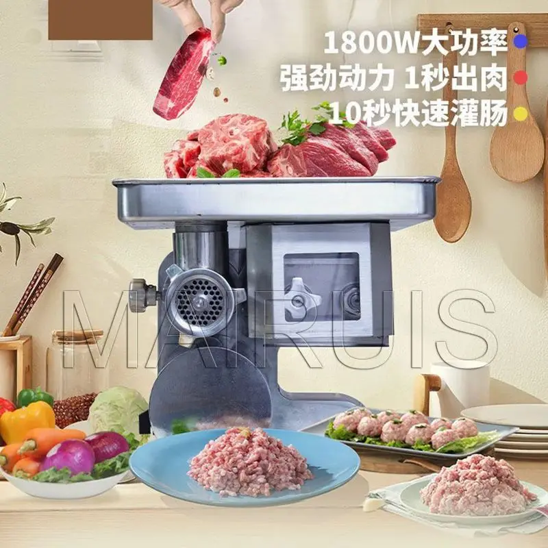 300Kg/H Commercial Electric Meat Slicer Stainless Steel Meat Cutter Grinder Machine
300Kg/H Commercial Electric Meat Slicer Stainless Steel Meat Cutter Grinder Machine