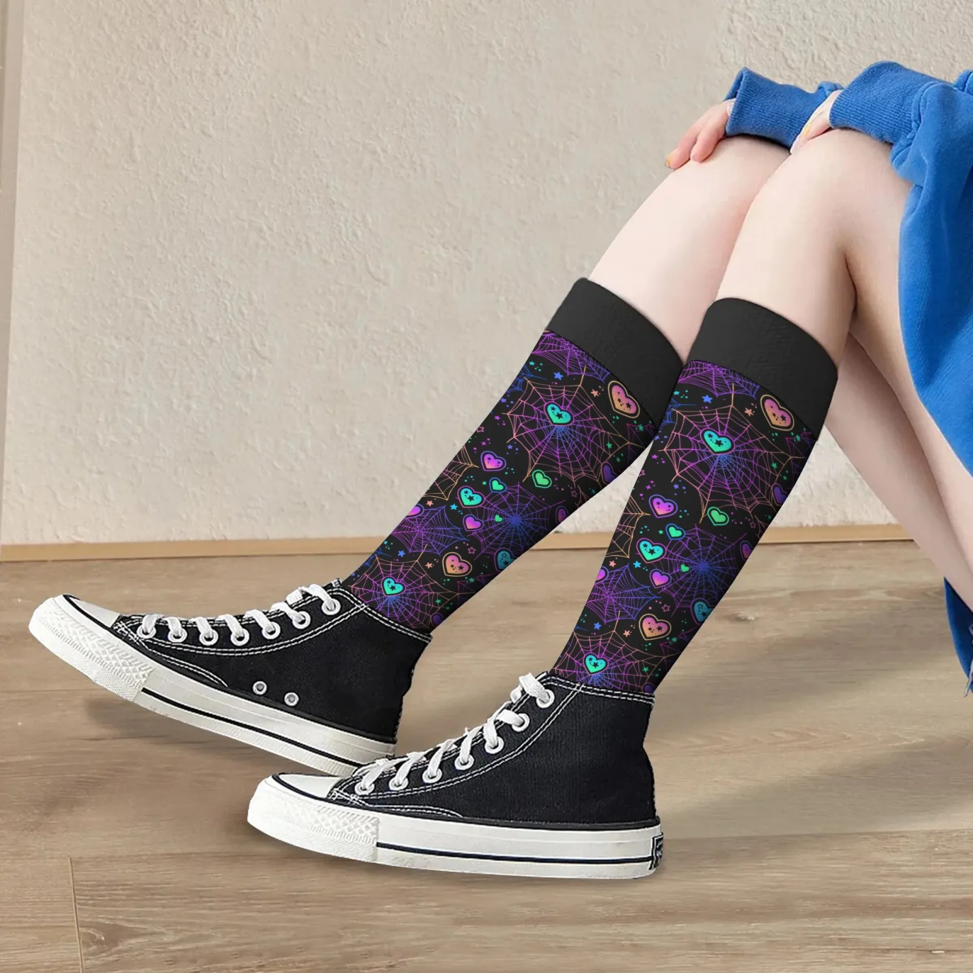 Love Spider Web Fashion Women's Stockings Novelty Funny Compression Socks Breathable Non-slip Unisex Casual Sports Cycling Socks
Love Spider Web Fashion Women's Stockings Novelty Funny Compression Socks Breathable Non-slip Unisex Casual Sports Cycling Socks